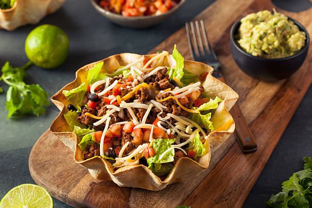 istock Taco Salad in a Tortilla Bowl 508341306