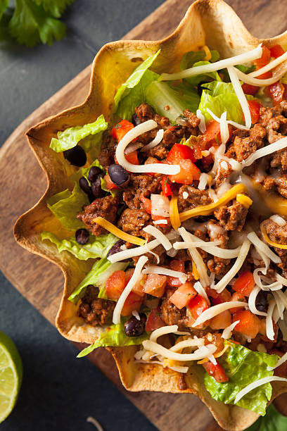 istock Taco Salad in a Tortilla Bowl 508341364