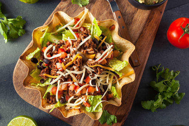 istock Taco Salad in a Tortilla Bowl 508341396