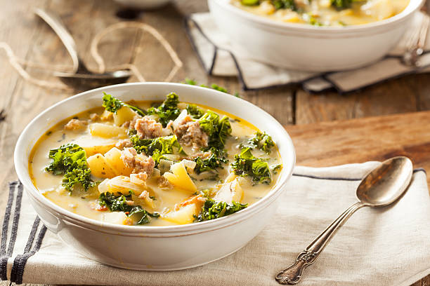 istock Homemade Warm Creamy Tuscan Soup 508342456