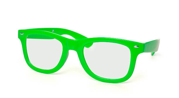 istock Blue eye glasses isolated on white 508342998