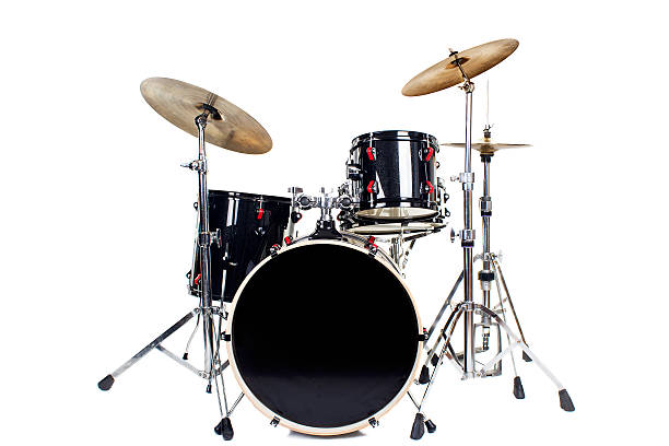 drum kit five piece drum kit (white background) drum kit photos stock pictures, royalty-free photos & images