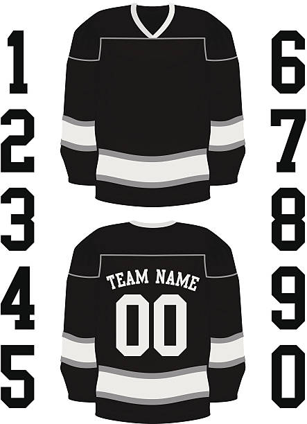Hockey Jersey Hockey Jersey sports jersey stock illustrations