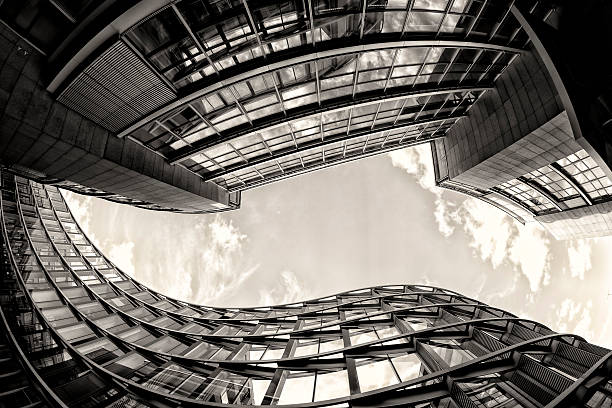 istock Modern Buildings in Munich, Germany. Black and White 508349195
