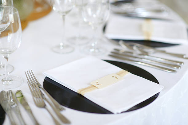 istock Table set for an event party or wedding reception 508349782