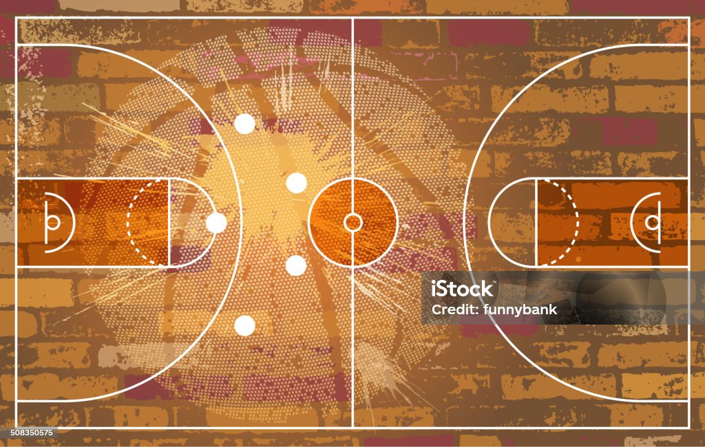 basketball-Planung - Lizenzfrei Basketball Vektorgrafik