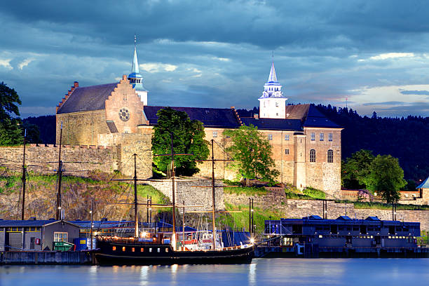istock Akershus Fortress at night, Oslo, Norway 508350647
