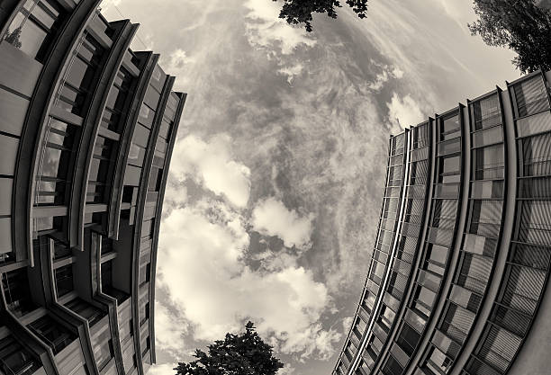 istock Modern Buildings in Munich, Germany. Black and White 508351019