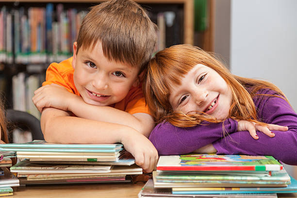 istock Happy Kids at the Library 508351033