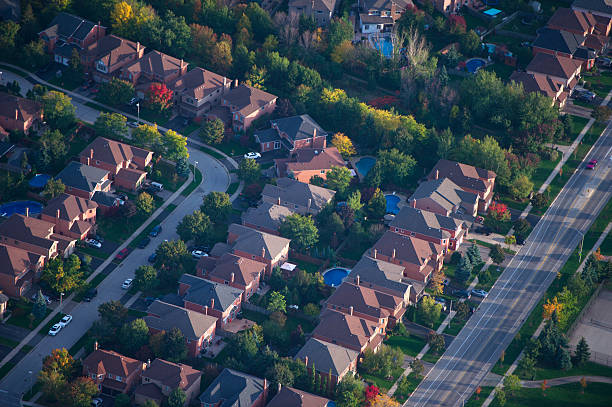 istock Aerial shot of housing 508351072