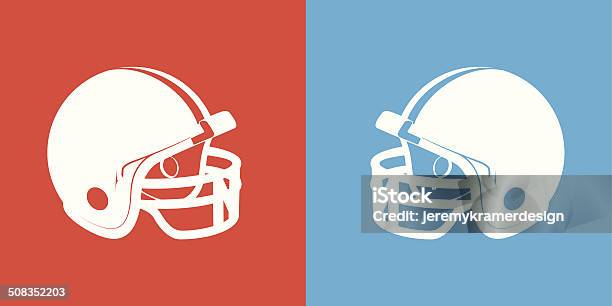 Football Matchup Stock Illustration - Download Image Now - Football Helmet, American Football - Sport, Vector