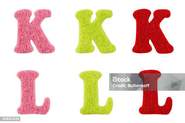 Felt Letters Stock Photo - Download Image Now - Alphabet, Felt - Textile, Cut Out