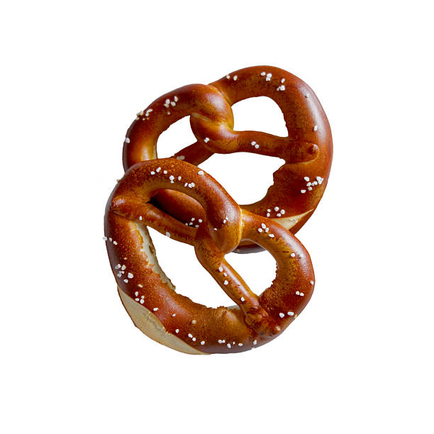 istock Two pretzels isolated on white 508353185
