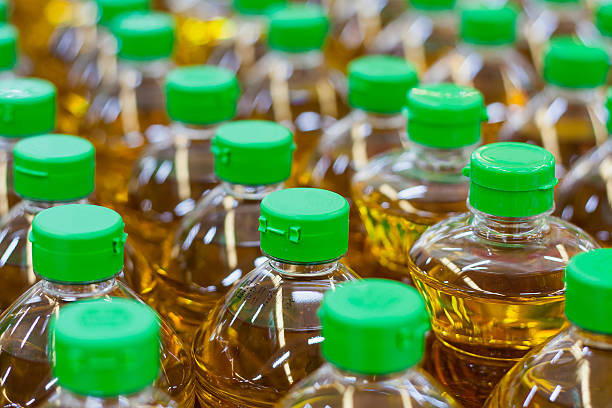 istock vegetable oil pattern at factory warehouse store 508353906