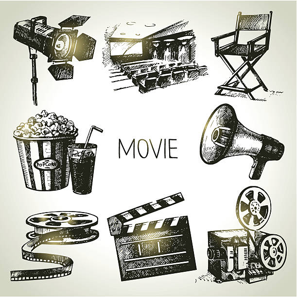 film film i ustaw - director stock illustrations