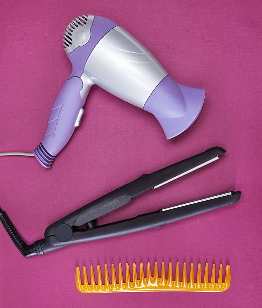 Hair Styling Appliances And Accessories Stock Photo - Download Image Now -  Iron - Appliance, Hair Dryer, Human Hair - iStock