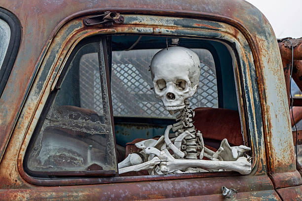 istock The death travels with the car 508372594