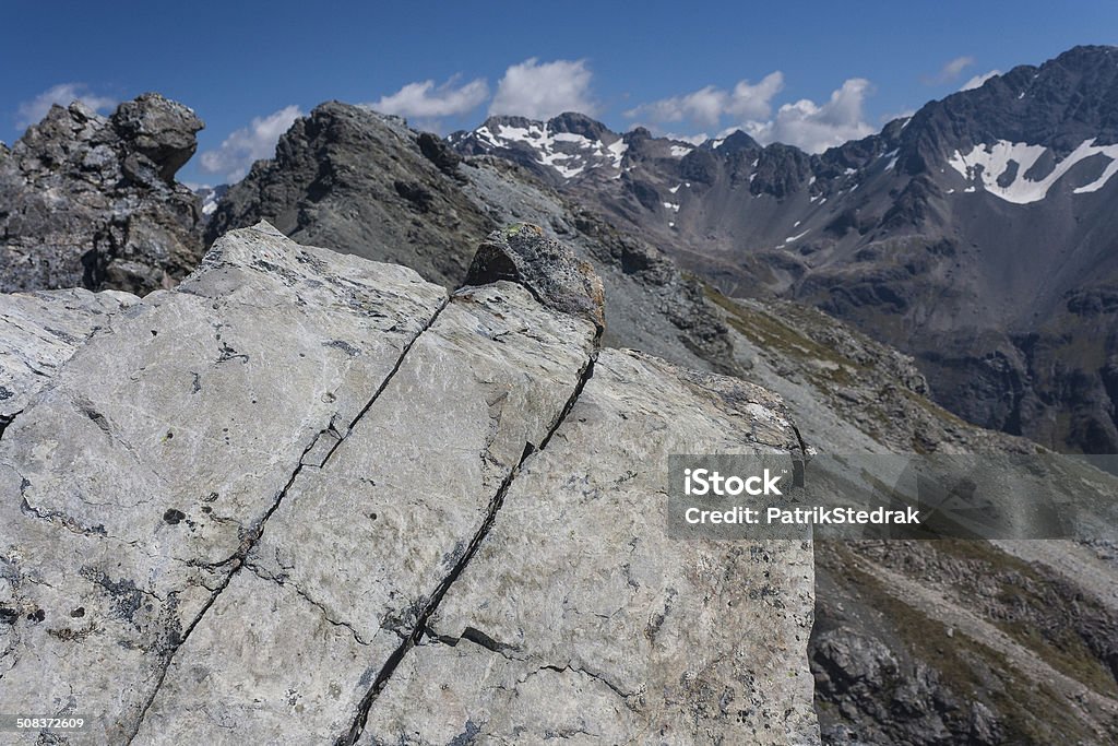 mountain ridge in Neuseeländische Alpen, Neuseeland - Lizenzfrei Anhöhe Stock-Foto