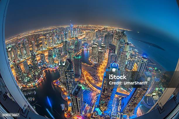 Dubai Marina Showing The Marina And Jumeirah Beach Residence Stock Photo - Download Image Now