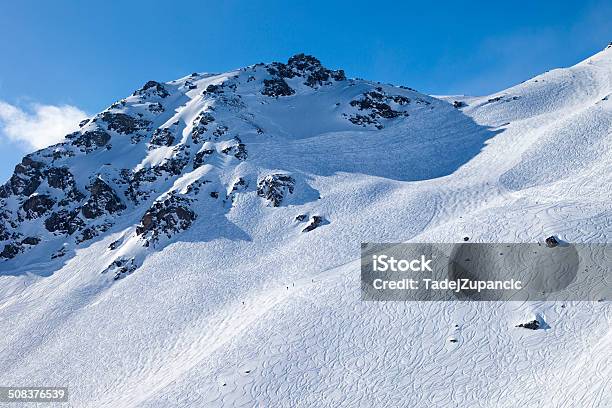 Ski Slopes Stock Photo - Download Image Now - Beauty In Nature, Clear Sky, Europe