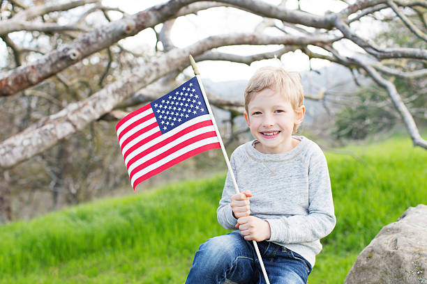 istock kid celebrating 4th of july 508379008