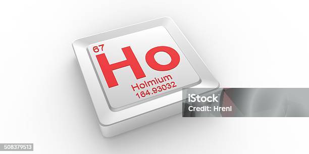 Ho Symbol 67 Material For Holmium Chemical Element Stock Photo - Download Image Now - 65-69 Years, Active Seniors, Atom
