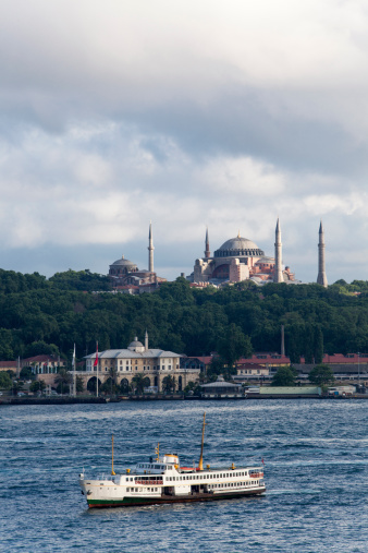 Hagia Sophia and istanbul Bosphorus