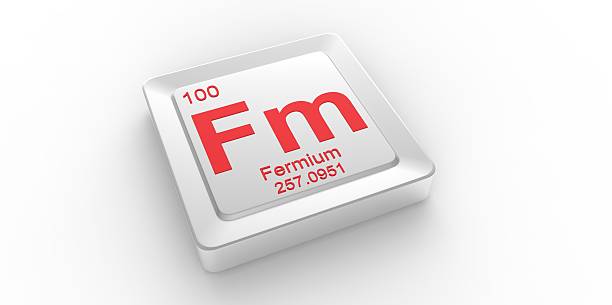 istock Fm symbol 100 material for Fermium chemical element 508380035