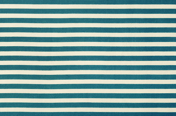 istock Fabric background in horizontal blue and white stripe 508385314