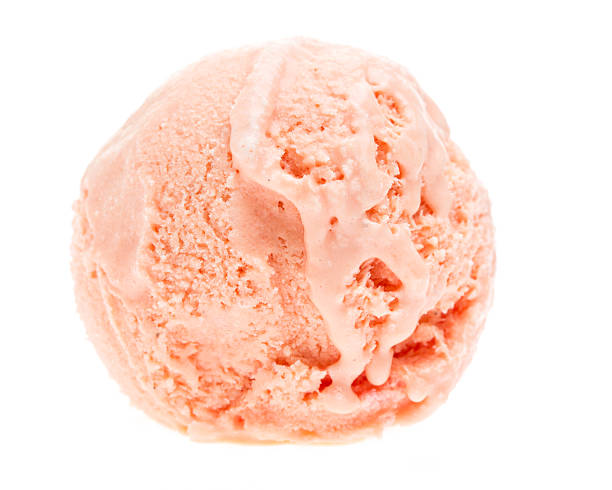 istock bullet Blood orange ice cream - isolated on white background 508387740