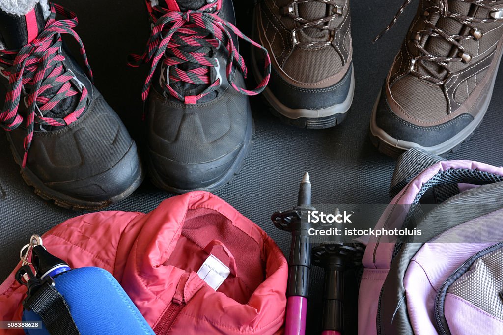 Hiking Clothes For Women And Men Stock Photo - Download Image Now