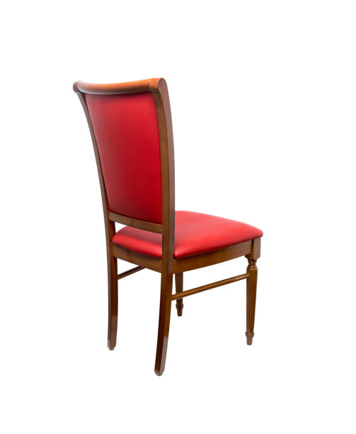 istock Old styled red leather vintage chair isolated 508388692