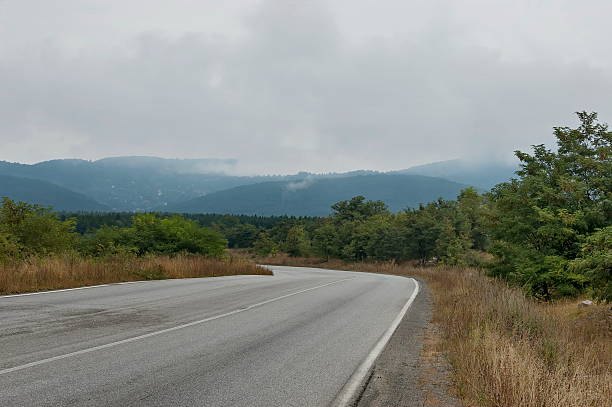 istock Picturesque road through Balkan mountain in cloudy day 508388714