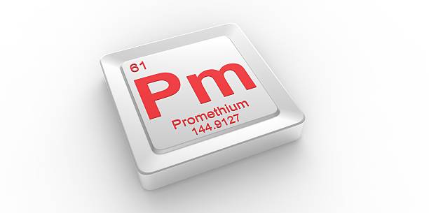 istock Pm symbol 61 material for Promethium chemical element 508398357