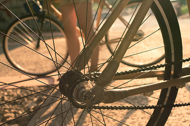istock Bicycle rear wheel detail 508399885