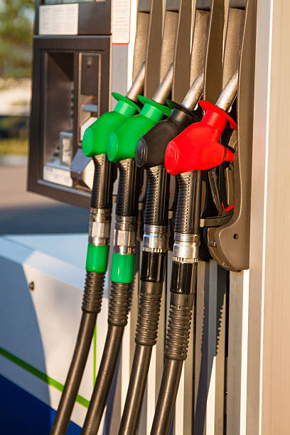 istock Fuel pumps at petrol station 508400675