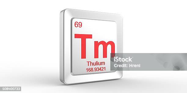 Tm Símbolo 69 Material Para Thulium Elemento Química Foto de stock y más banco de imágenes de Botón - Mercería