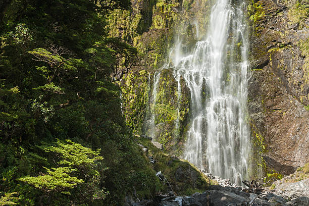 istock waterfall in Arthur's Pass National Park 508401635