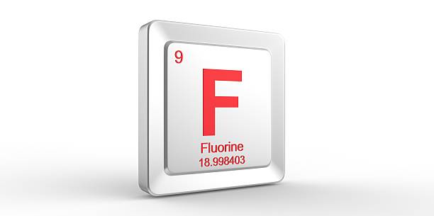 istock F symbol 9 material for Fluorine chemical element 508401899