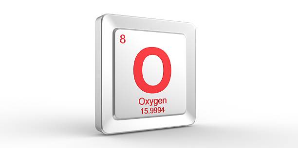 o シンボル 8 資料の酸素化学素子 - oxygen periodic table mass sign ストックフォトと画像