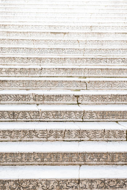 escalera que conduce a la el palacio ducal - doges palace palazzo ducale staircase steps fotografías e imágenes de stock