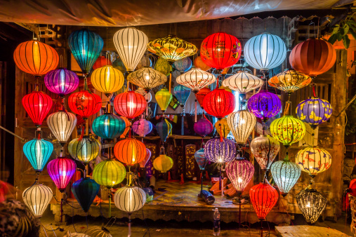 Asia lantern in Hoi An city, Vietnam