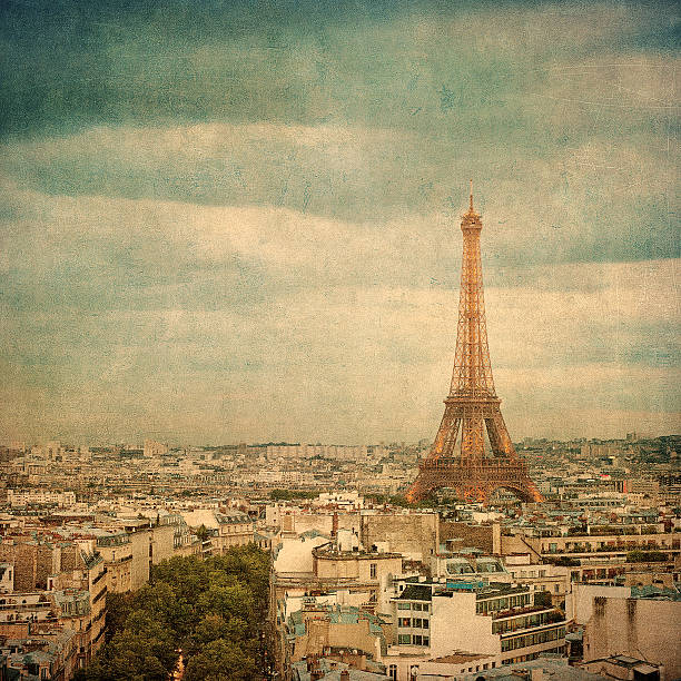 istock Vintage image of Eiffel tower, Paris, France 508404045