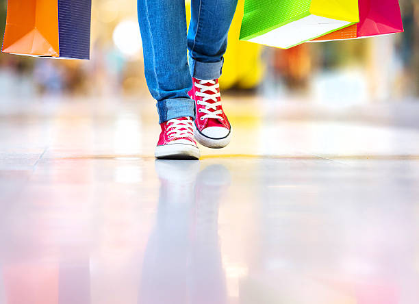 istock Girl with shopping bags 508404527