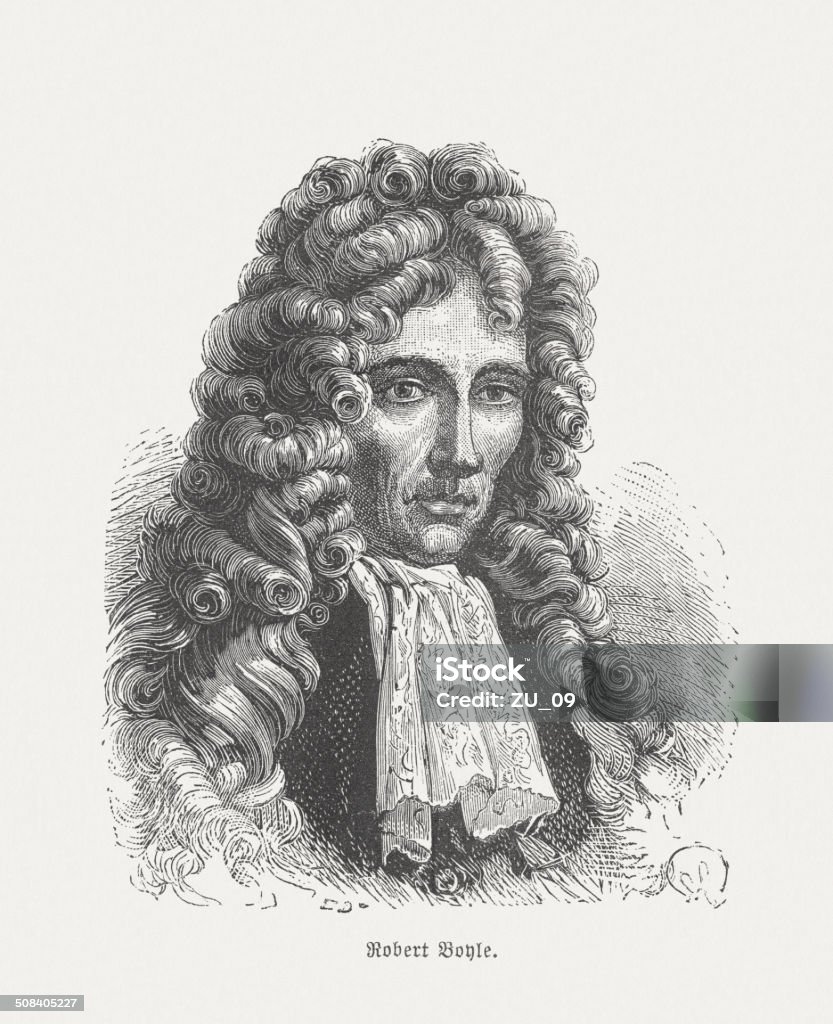 Robert Boyle (1627-1691), veröffentlicht 1877 - Lizenzfrei Robert Boyle Stock-Illustration