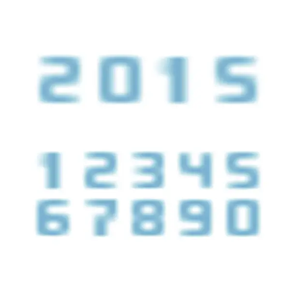 Vector illustration of blurred numbers