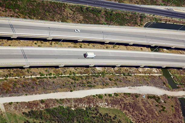 istock aerial view of a transport highway 508405715
