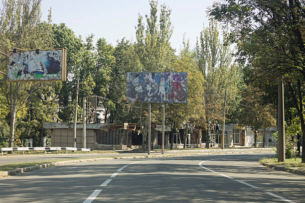 istock Destruction of the war in Donetsk 508408744