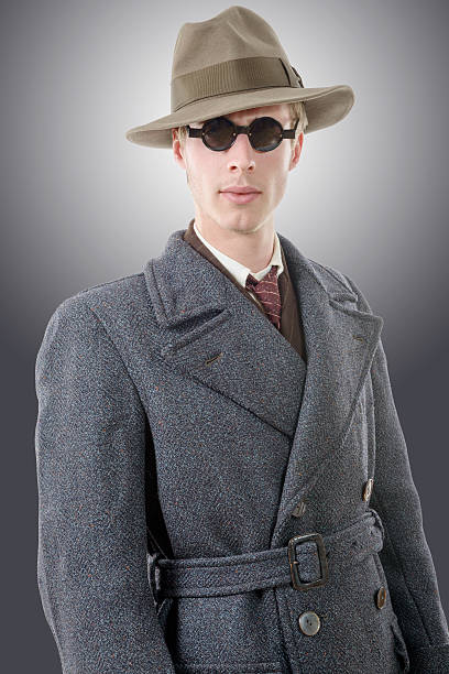 istock Gangster with a hat and black glasses 508408748