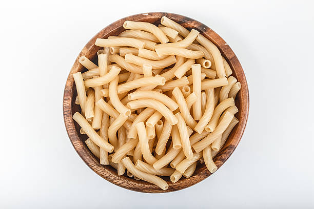 istock Mound of pasta on a white background close-up macro 508408770